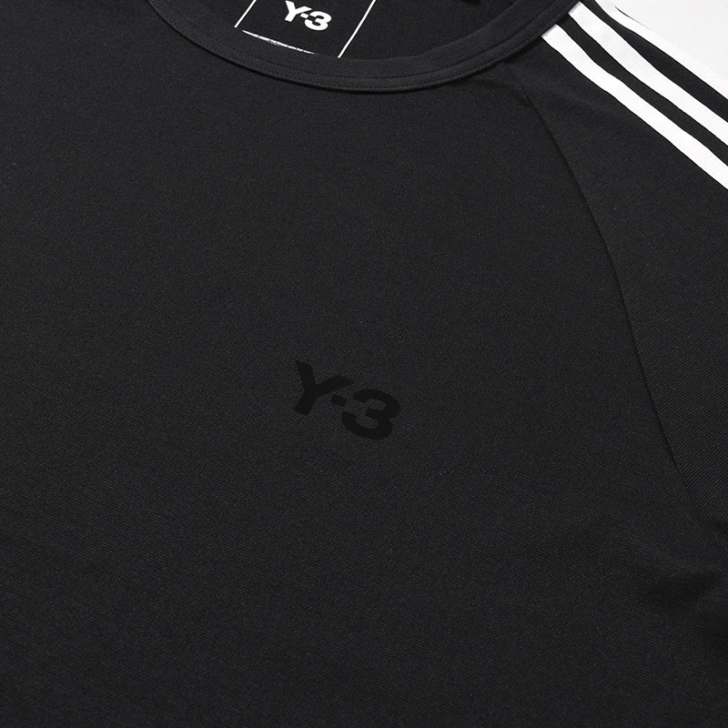 U LONG SLEEVE TEE 3-STRIPES -BLACK-