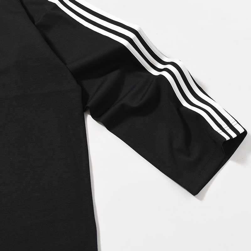 U LONG SLEEVE TEE 3-STRIPES -BLACK-