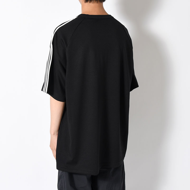 U Y3 SS TEE 3-STRIPES -BLACK-