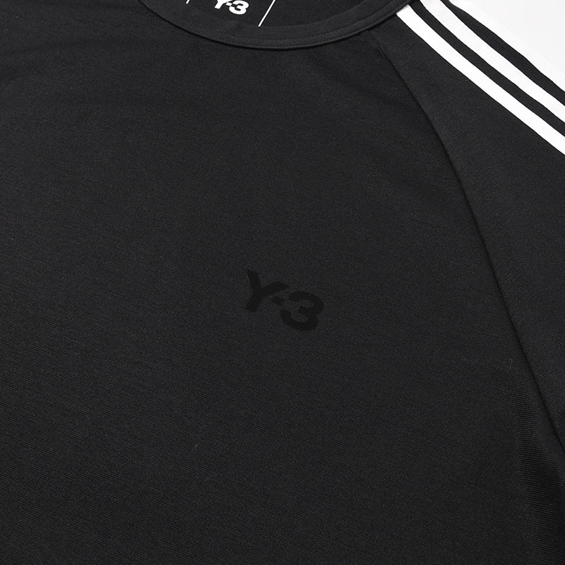 U Y3 SS TEE 3-STRIPES -BLACK-