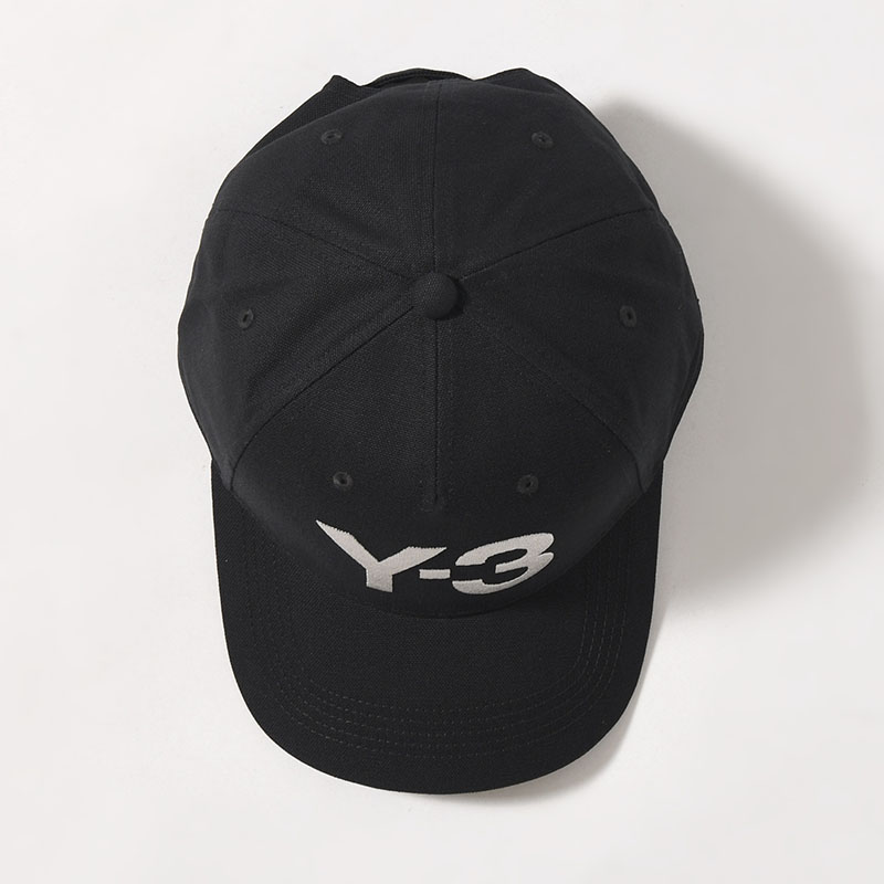 U Y-3 CLASSIC LOGO CAP -BLACK×WHITE-