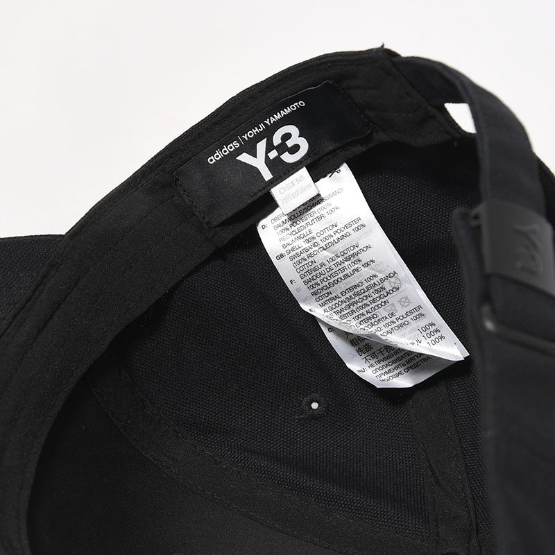U Y-3 CLASSIC LOGO CAP -BLACK×WHITE-