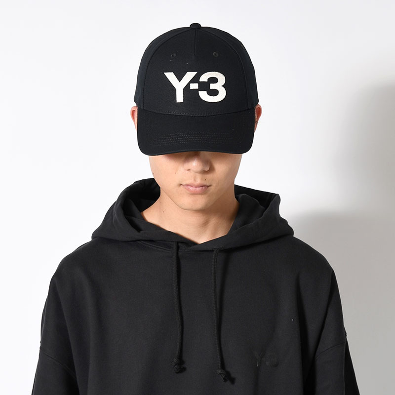 U Y-3 CLASSIC LOGO CAP -BLACK×WHITE-