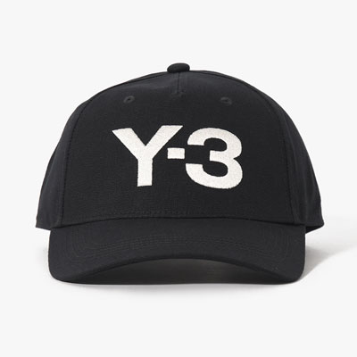U Y-3 CLASSIC LOGO CAP -BLACK×WHITE-