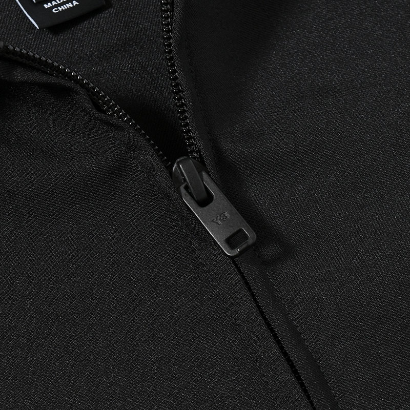 U Y-3 HOODED TRACK TOP 3-STRIPES -BLACK-