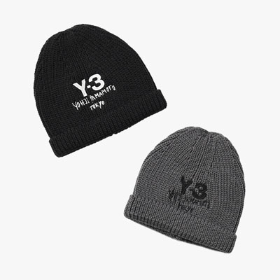U Y-3 CHUNKY KNIT BEANIE -2.COLOR-