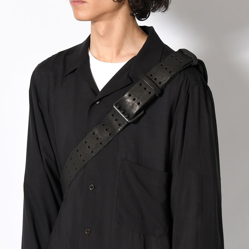 JAPAN SHOULDER 3PIN BELT BODY BAG -BLACK-