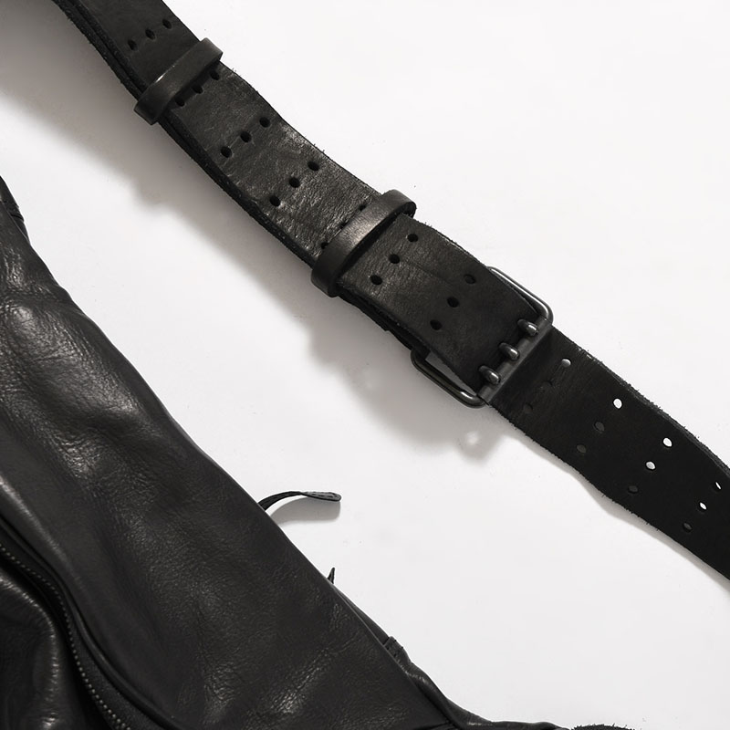 JAPAN SHOULDER 3PIN BELT BODY BAG -BLACK-