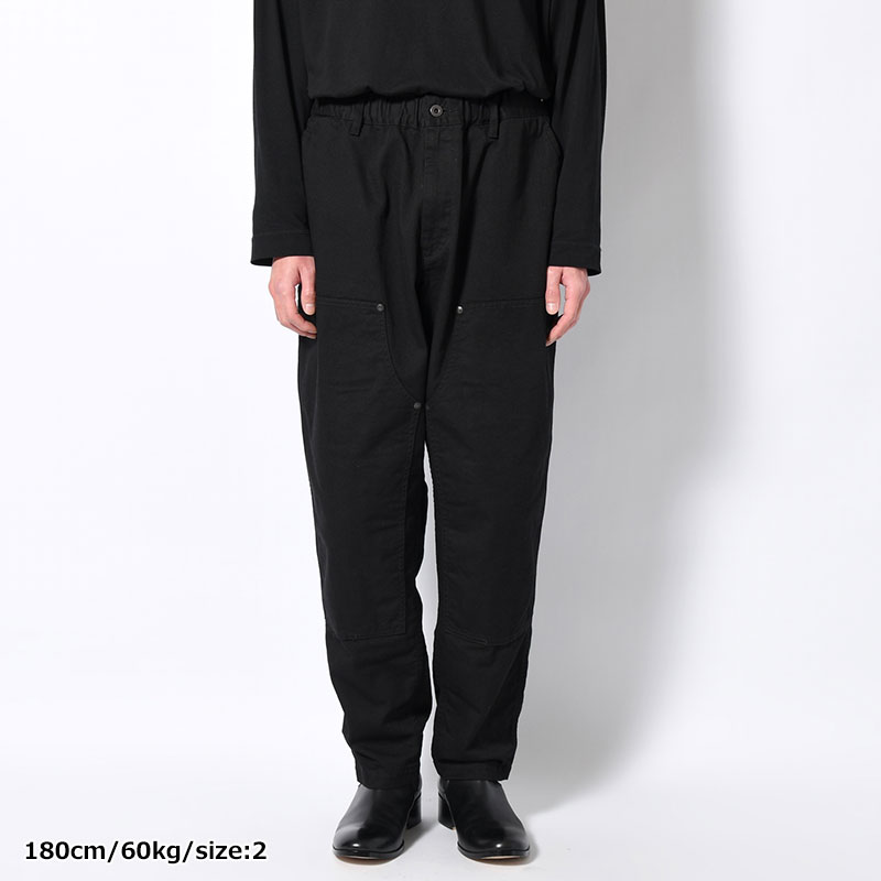 BS KATSURAGI DOUBLE KNEE WORK PANTS -BLACK-