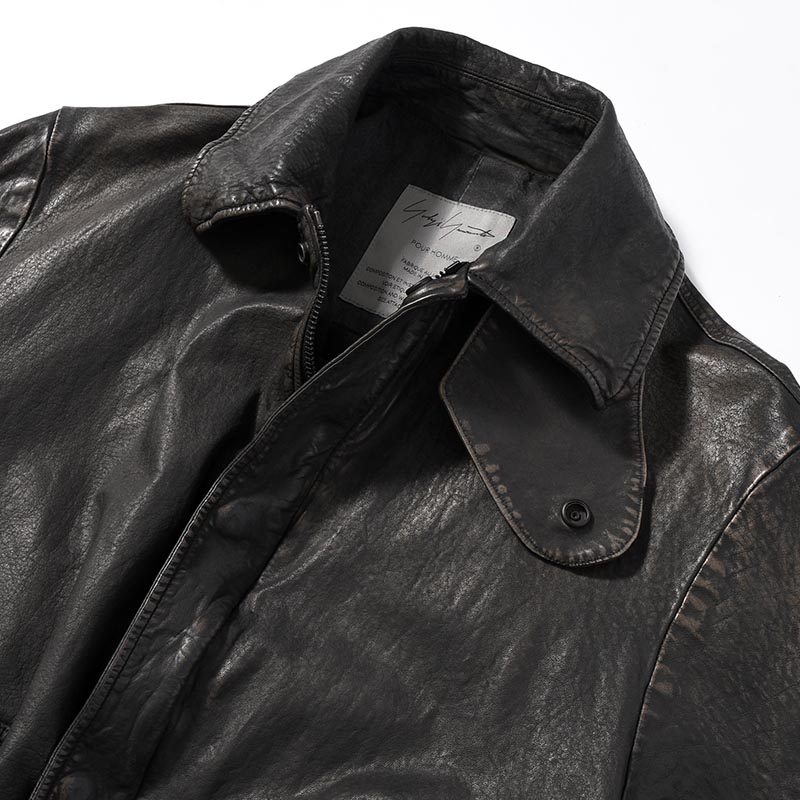 BACKLASH MIMOSA GARMENT DYED FLIGHT JACKET -BLACK-