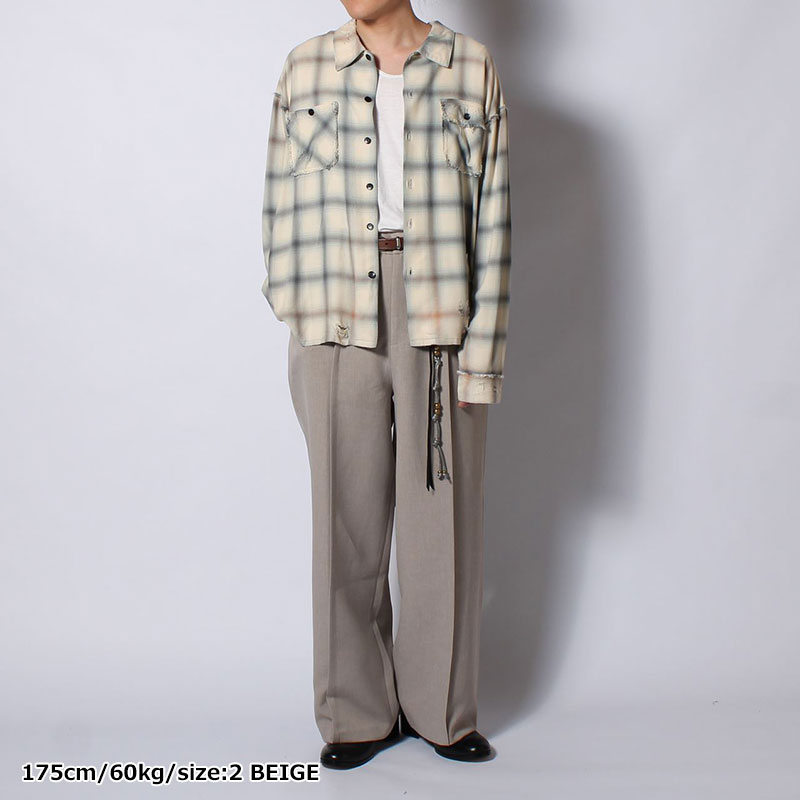 PLEATS CREASE WIDE PANTS -3.COLOR-