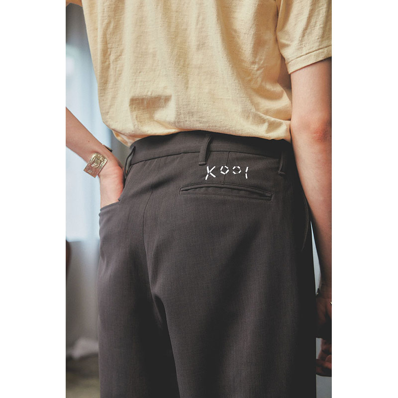 PLEATS CREASE WIDE PANTS -3.COLOR-