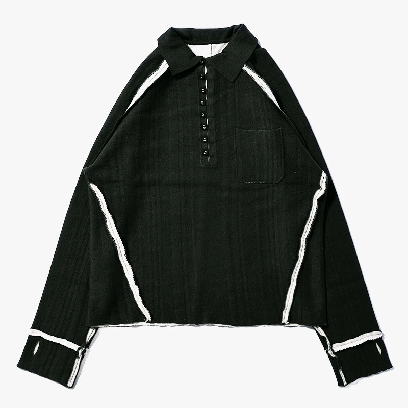 DOUBLE FACE KNIT POLO -3.COLOR-(GREEN)