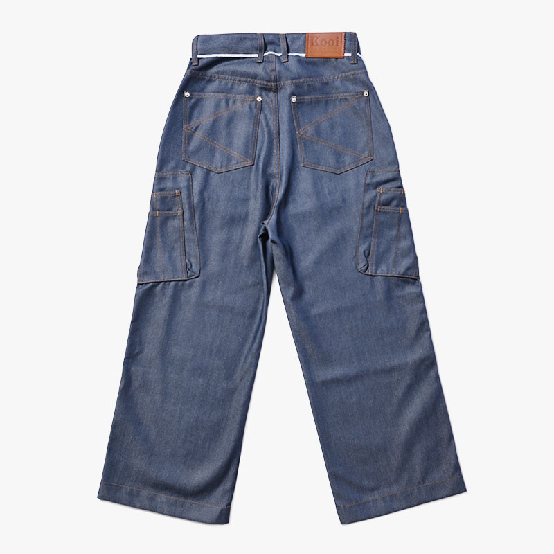 BIG CIGARETTE POCKET DENIM PANTS -3.COLOR-