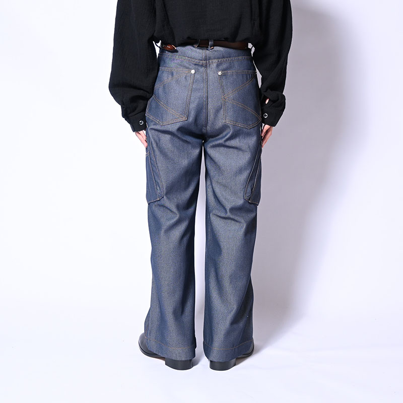 BIG CIGARETTE POCKET DENIM PANTS -3.COLOR-