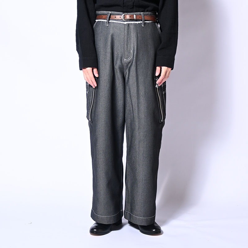 BIG CIGARETTE POCKET DENIM PANTS -3.COLOR-