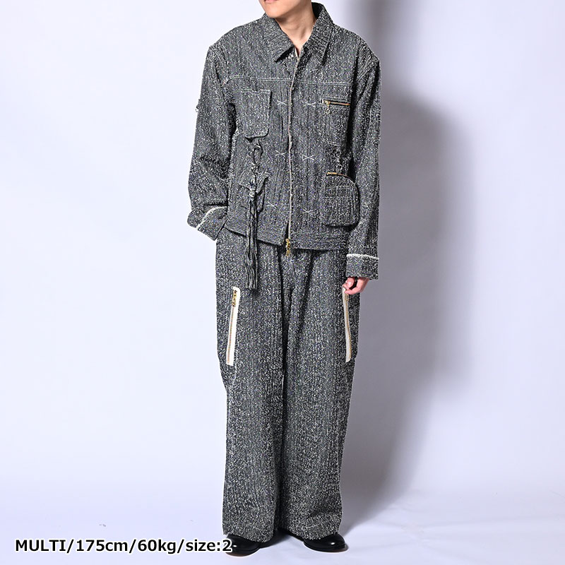 BIG CIGARETTE POCKET DENIM PANTS -3.COLOR-