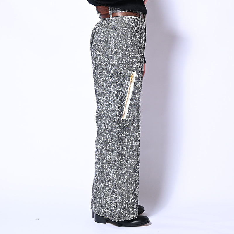 BIG CIGARETTE POCKET DENIM PANTS -3.COLOR-