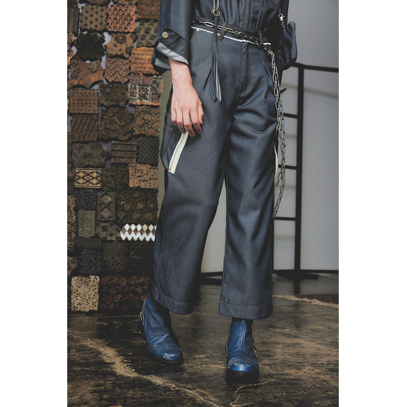 BIG CIGARETTE POCKET DENIM PANTS -3.COLOR-