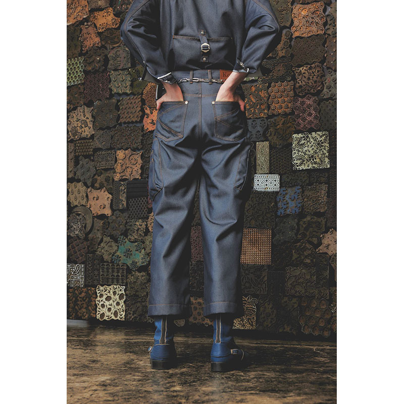 BIG CIGARETTE POCKET DENIM PANTS -3.COLOR-