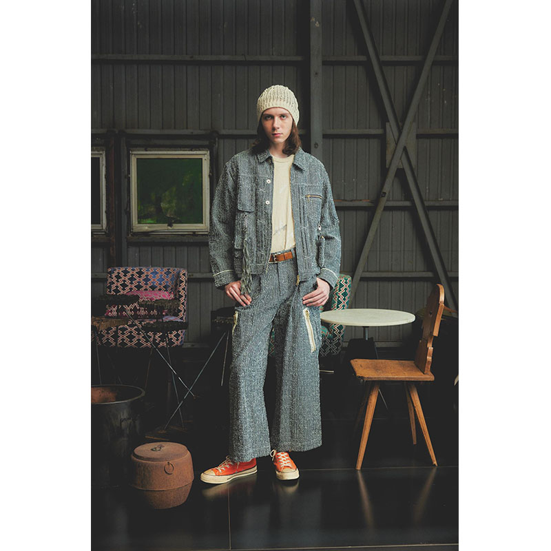 BIG CIGARETTE POCKET DENIM PANTS -3.COLOR-