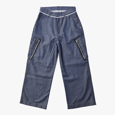 BIG CIGARETTE POCKET DENIM PANTS -3.COLOR-