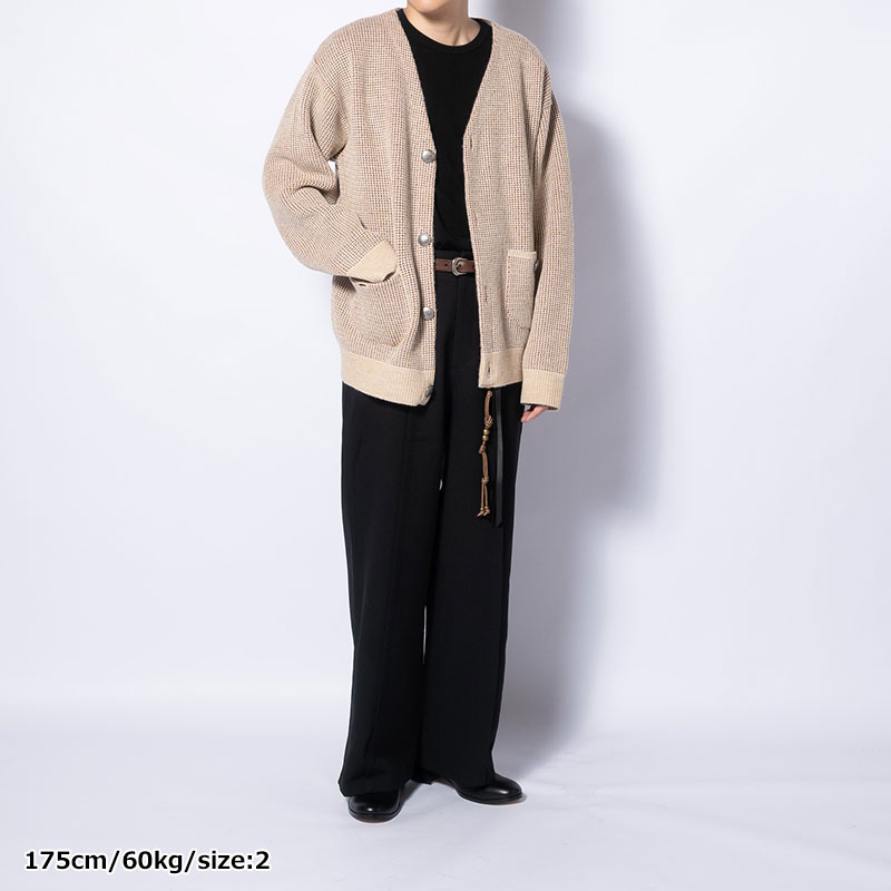 和紙×ALPACA WAFFLE CARDIGAN -2.COLOR-