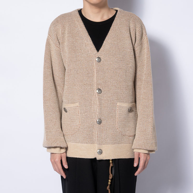 和紙×ALPACA WAFFLE CARDIGAN -2.COLOR-
