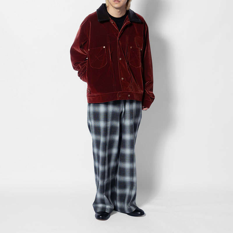 VELVETEEN MINIMAL JACKET -2.COLOR-