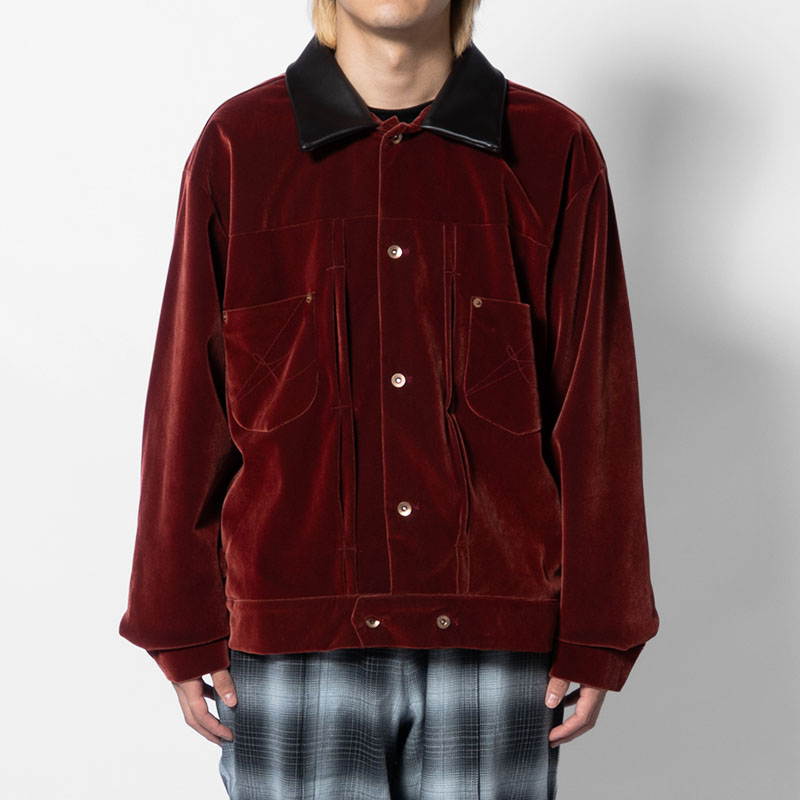 VELVETEEN MINIMAL JACKET -2.COLOR-