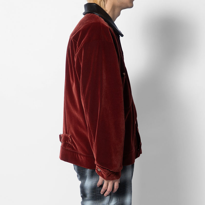 VELVETEEN MINIMAL JACKET -2.COLOR-