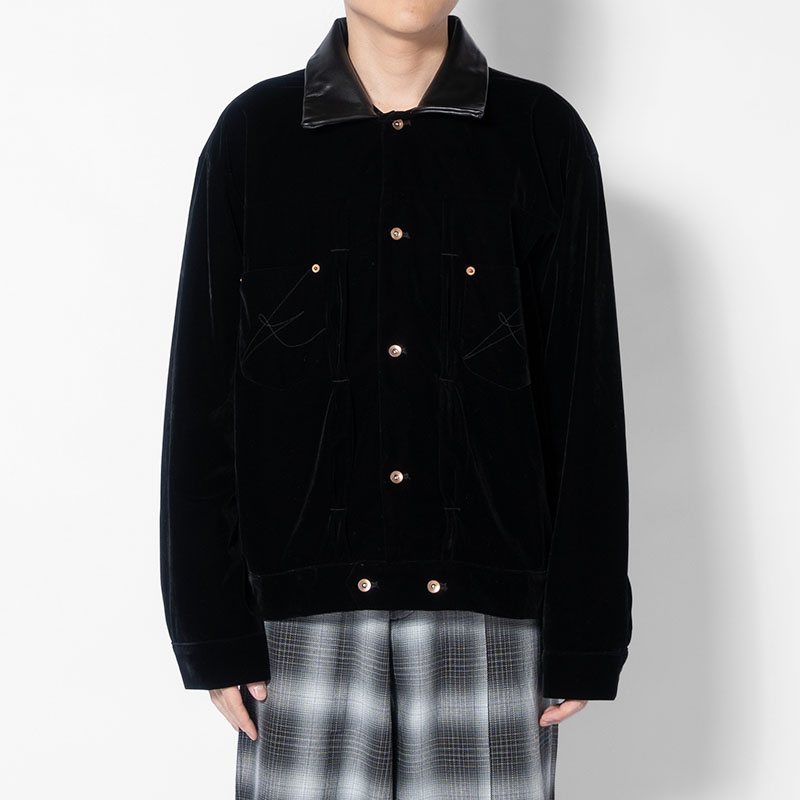 VELVETEEN MINIMAL JACKET -2.COLOR-