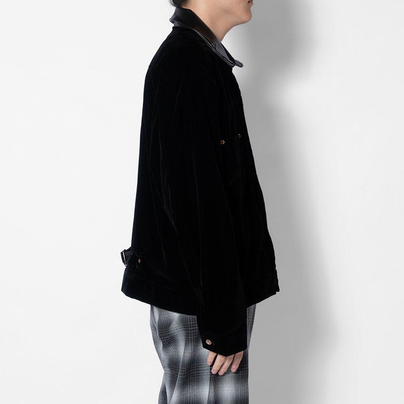 VELVETEEN MINIMAL JACKET -2.COLOR-