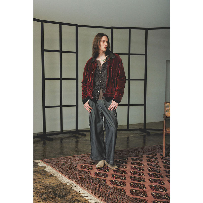 VELVETEEN MINIMAL JACKET -2.COLOR-