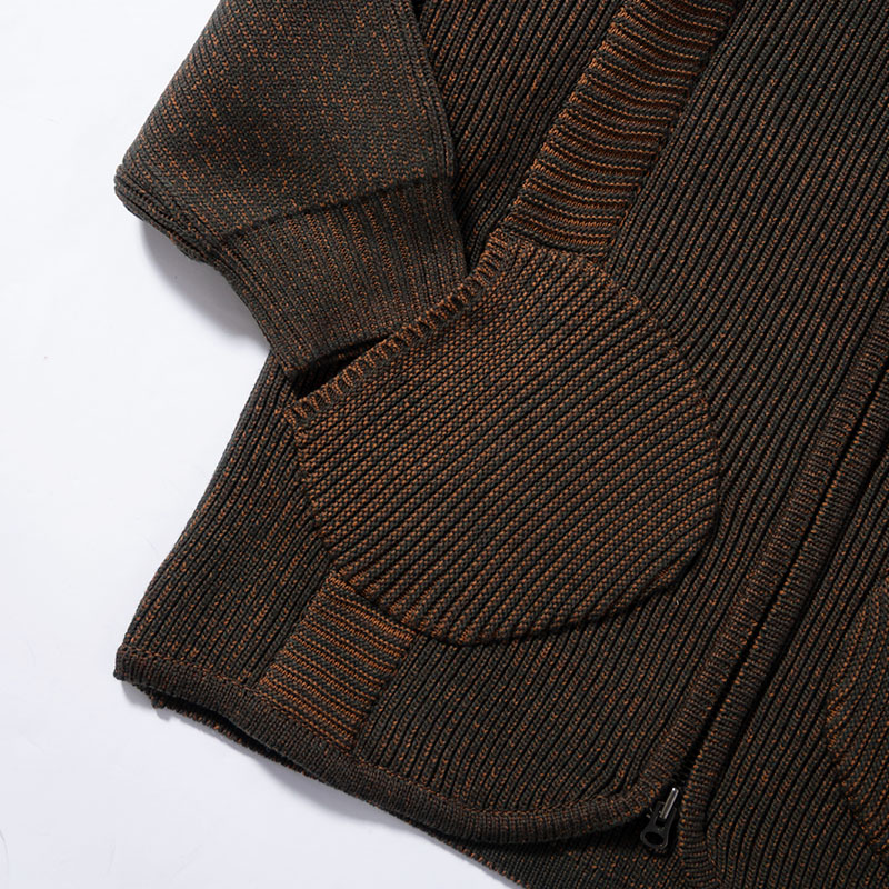 OVERSIZE ZIP CARDIGAN -2.COLOR-