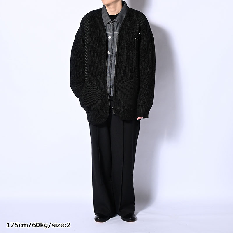 OVERSIZE ZIP CARDIGAN -2.COLOR-