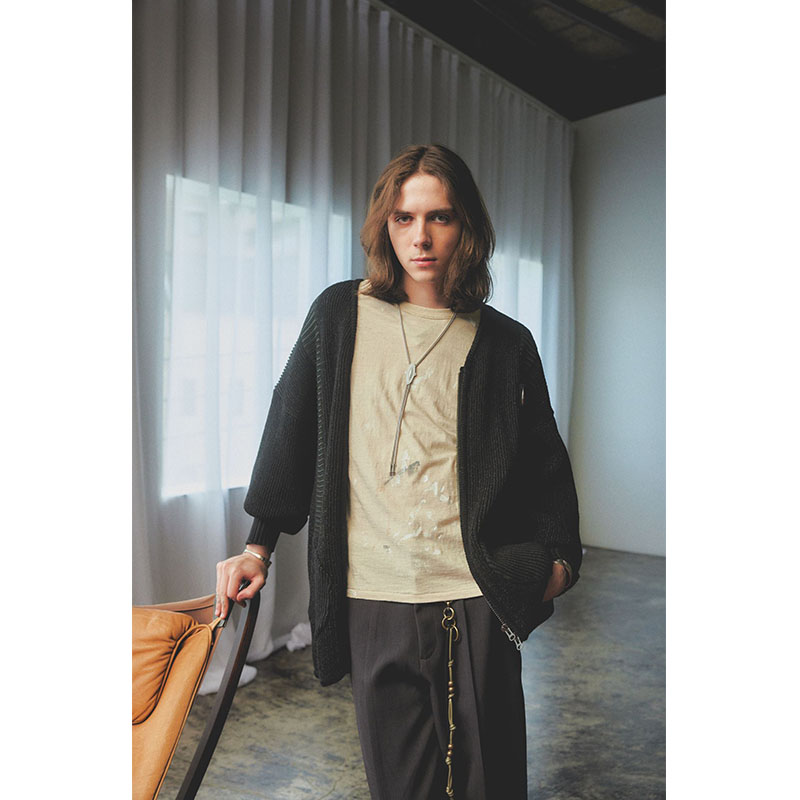 OVERSIZE ZIP CARDIGAN -2.COLOR-