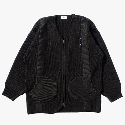 OVERSIZE ZIP CARDIGAN -2.COLOR-