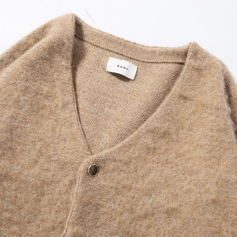 ALPACA SHAGGY CARDIGAN -2.COLOR-