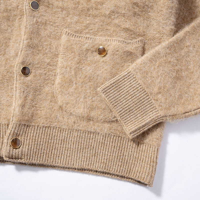 ALPACA SHAGGY CARDIGAN -2.COLOR-