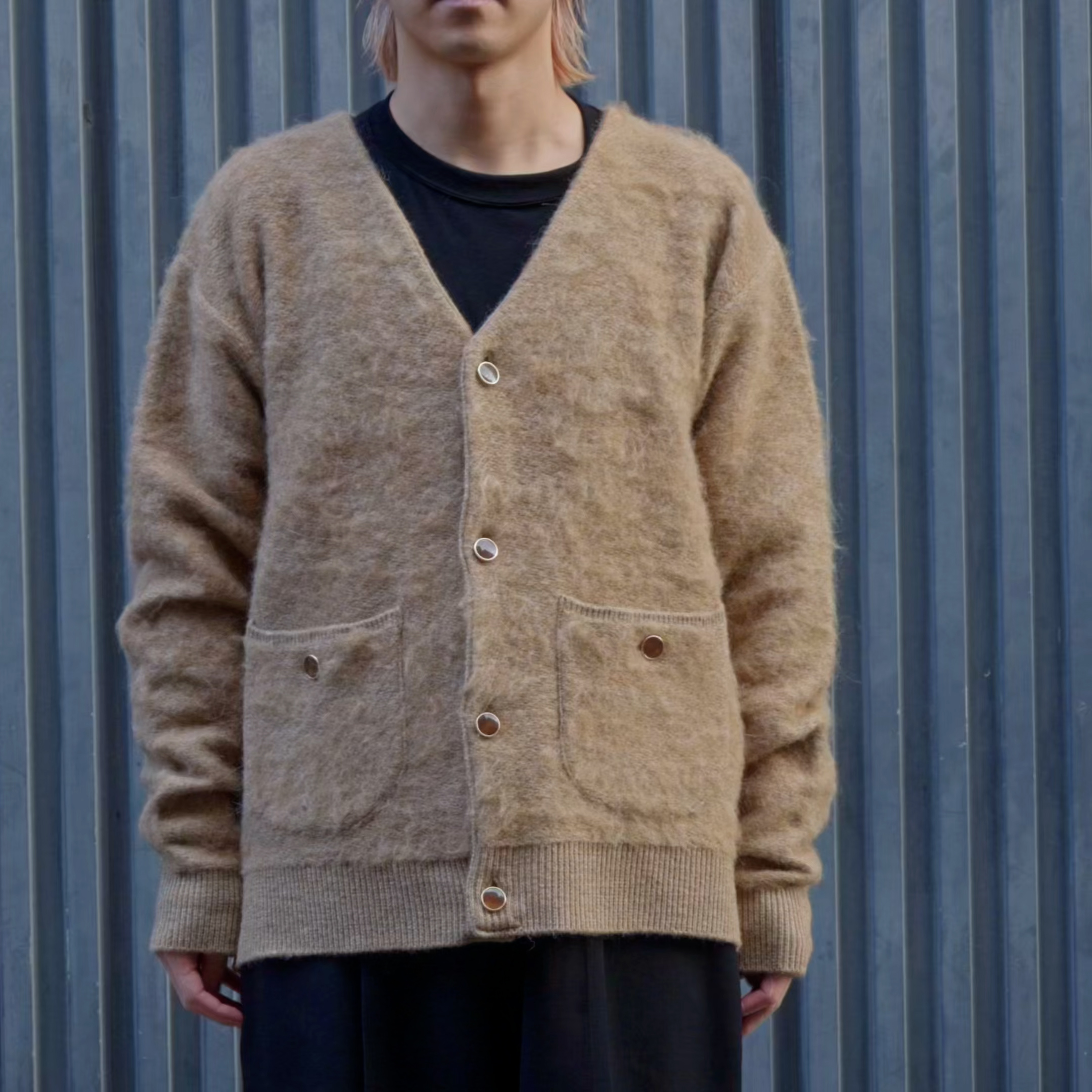 ALPACA SHAGGY CARDIGAN -2.COLOR-