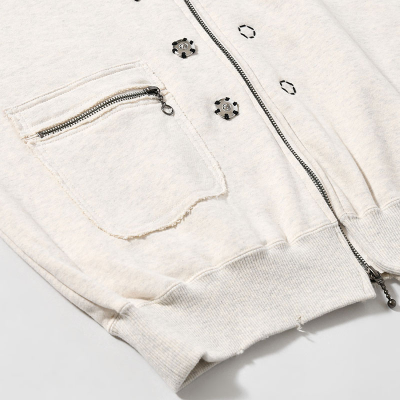 SWEAT ZIP CARDIGAN -3.COLOR-