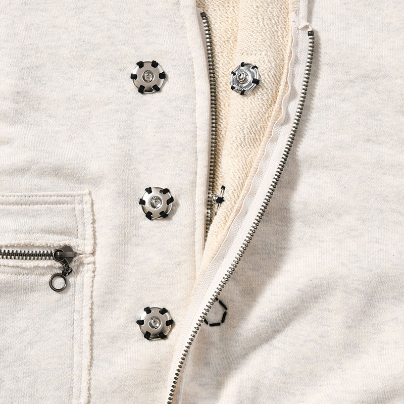 SWEAT ZIP CARDIGAN -3.COLOR-