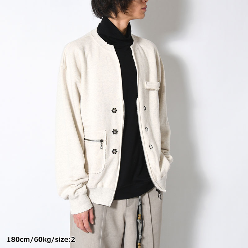 SWEAT ZIP CARDIGAN -3.COLOR-