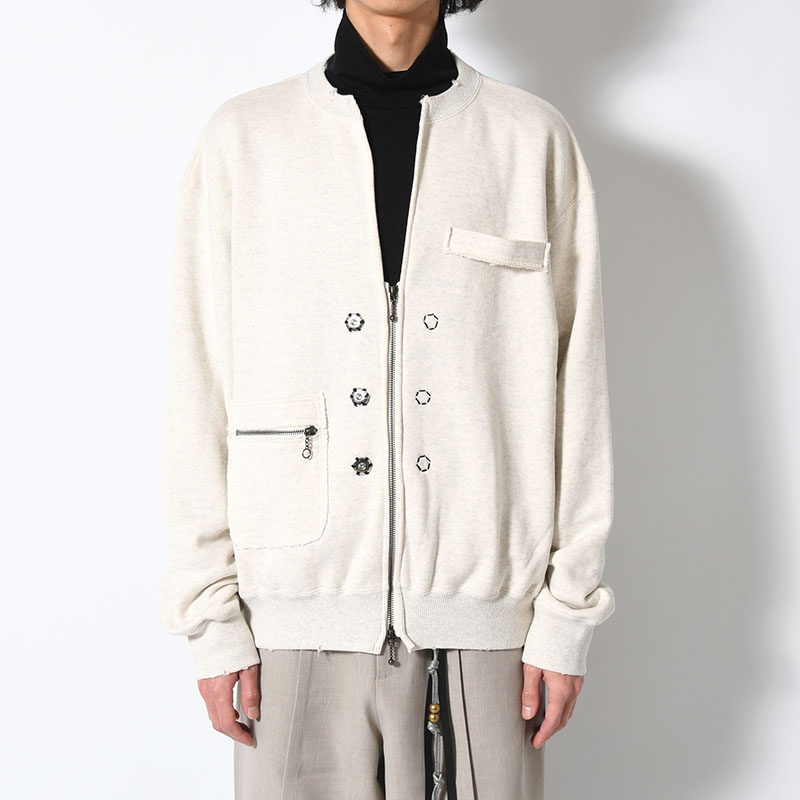 SWEAT ZIP CARDIGAN -3.COLOR-