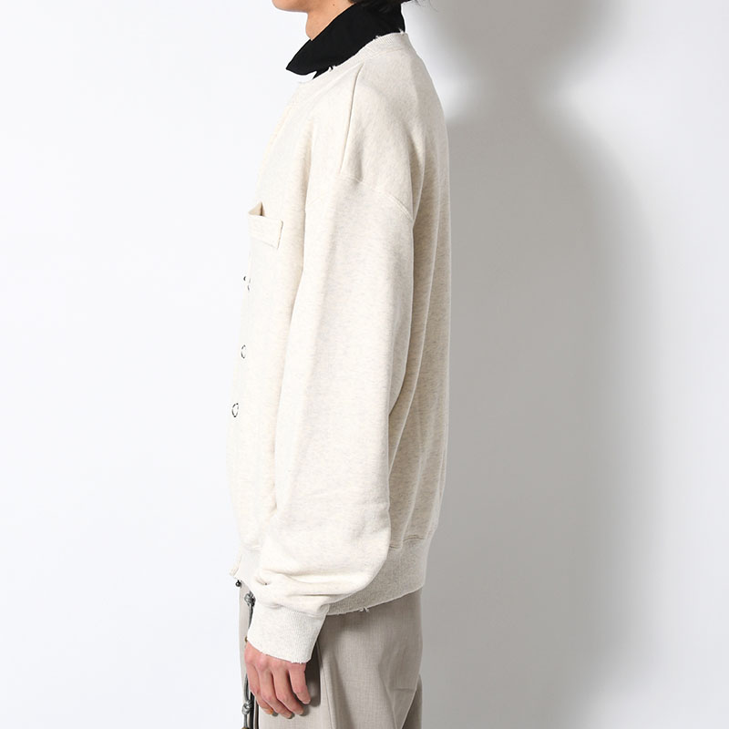 SWEAT ZIP CARDIGAN -3.COLOR-