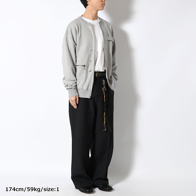 SWEAT ZIP CARDIGAN -3.COLOR-