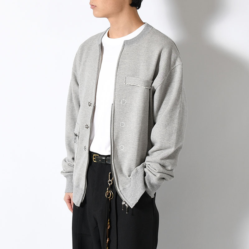 SWEAT ZIP CARDIGAN -3.COLOR-