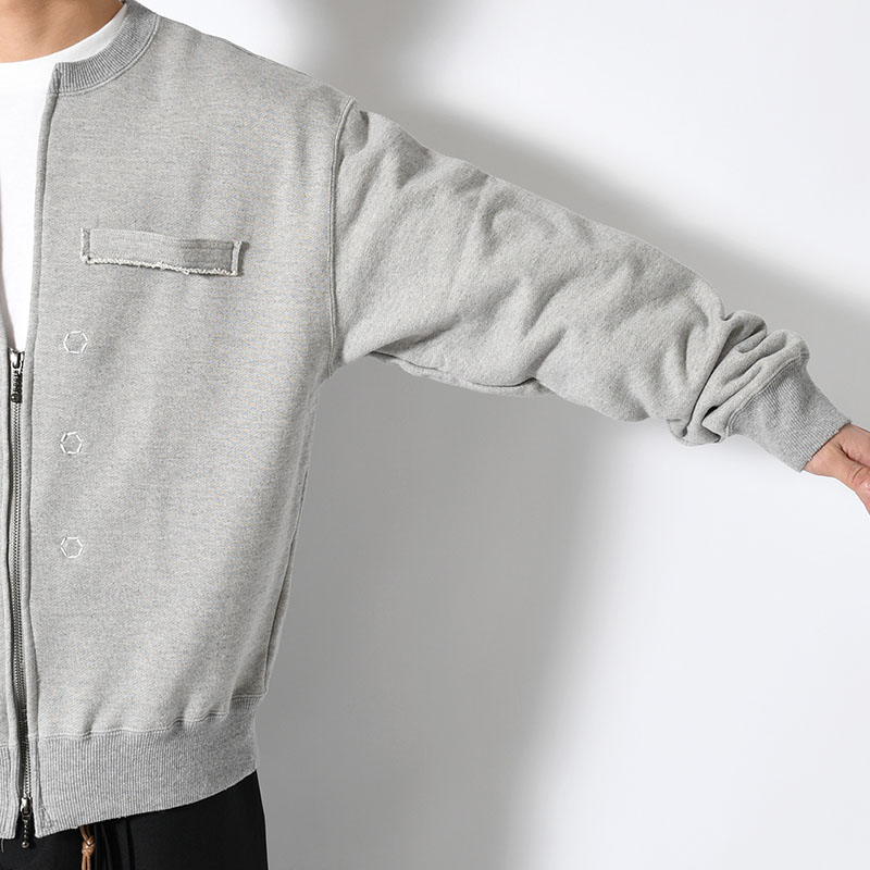 SWEAT ZIP CARDIGAN -3.COLOR-