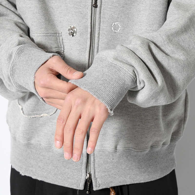 SWEAT ZIP CARDIGAN -3.COLOR-